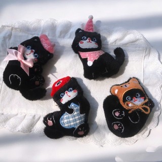 MÓC KHÓA BÔNG MÈO ĐEN CUTE MINI – PHỤ KIỆN TREO TÚI XÁCH, BALO SIÊU DỄ THƯƠNG
