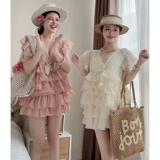 PHẠN THUỲ SHOP: SET BỘ ÁO TƠ TẦNG BÈO MIX CHÂN VÁY TẦNG XOÈ