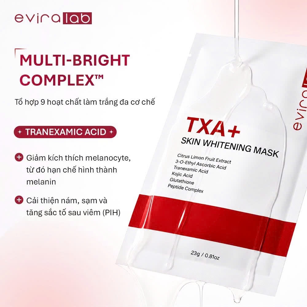 Q33_ Mặt nạ TXA+ Skin Whitening Mask Eviralab