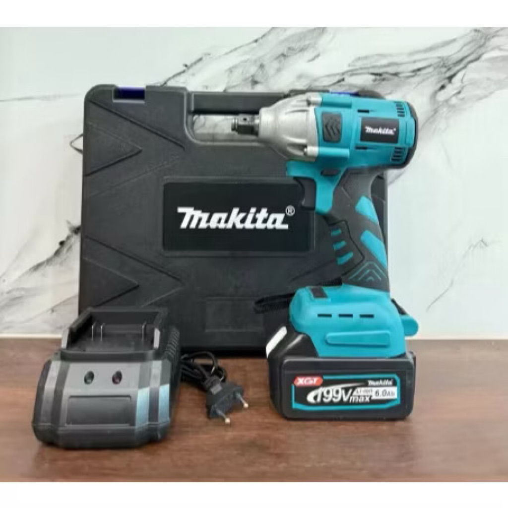 máy siết bulong makita xanh bộ 1 pin 10cell