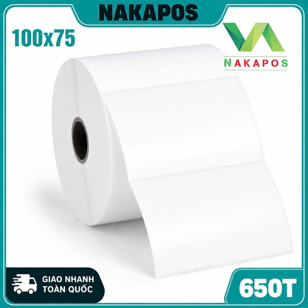 Giấy in đơn bưu điện 100x75mm có lớp dán in đơn Vietell 100x75 in 100*75 in vận đơn Vietnam Post VNPOS Decal  giấy nhiệt