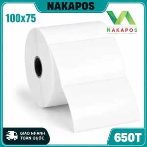 Giấy in đơn bưu điện 100x75mm có lớp dán in đơn Vietell 100x75 in 100*75 in vận đơn Vietnam Post VNPOS Decal giấy nhiệt
