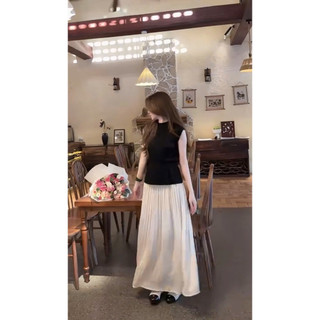 •𝙆𝙞𝙣𝙜𝙨𝙝𝙤𝙥𝙗𝙚𝙖𝙪𝙩𝙮•Set Áo Tăm Tay Hến Mix Váy Ly QC