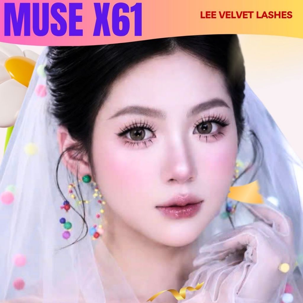 LeeVelvetLashes MUSE X61 Lông Mi Dưới Chất liệu nhẹ, không gây nặng mí