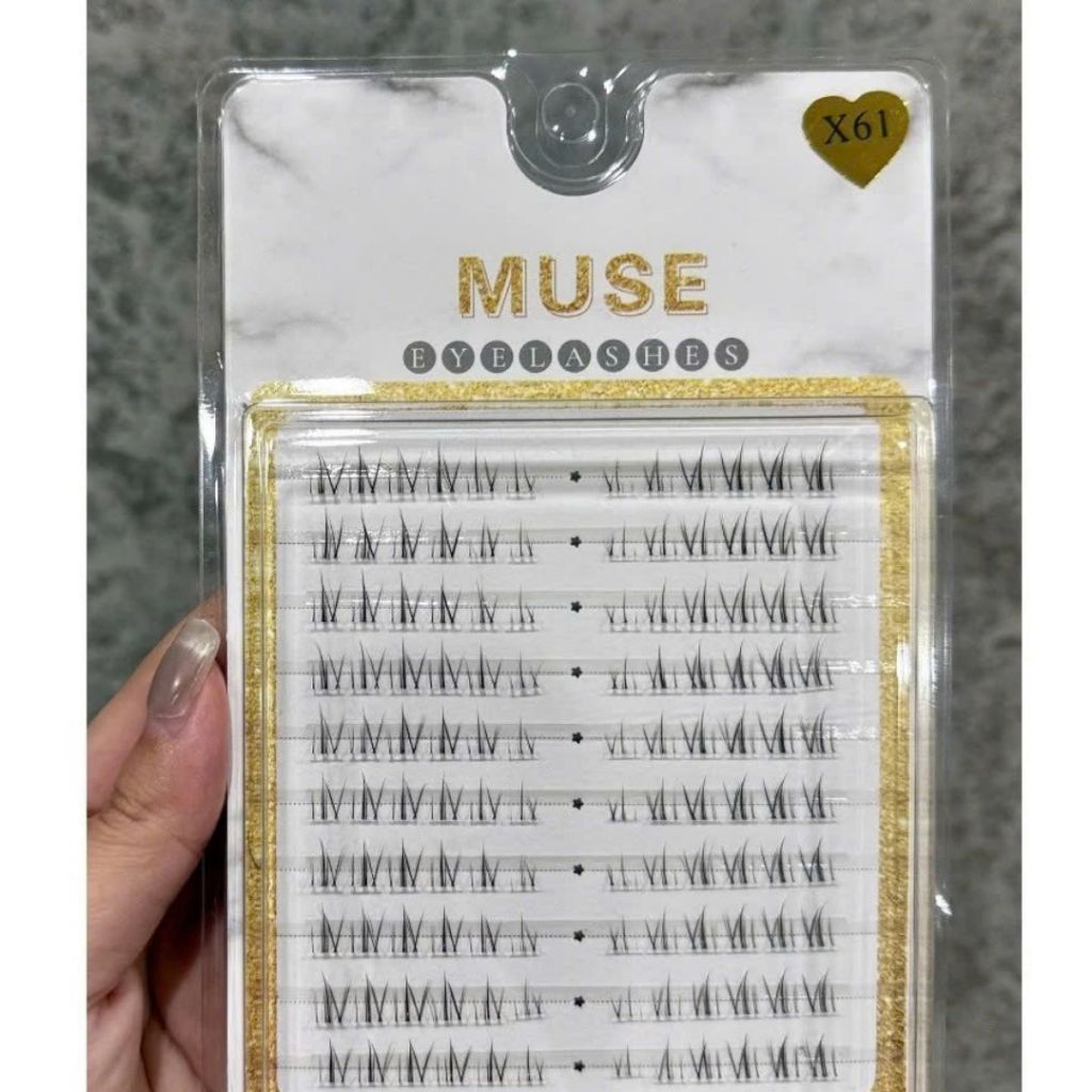 LeeVelvetLashes MUSE X61 Lông Mi Dưới Chất liệu nhẹ, không gây nặng mí