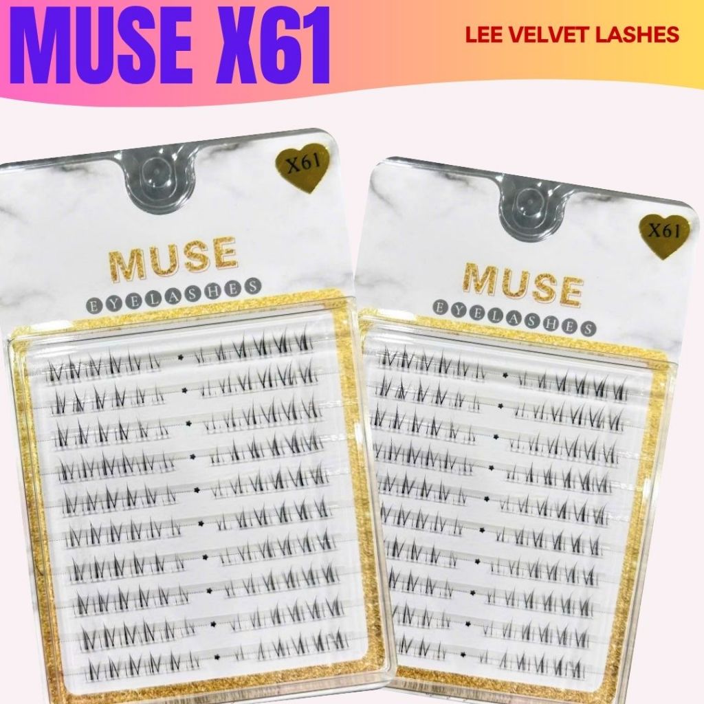 LeeVelvetLashes MUSE X61 Lông Mi Dưới Chất liệu nhẹ, không gây nặng mí