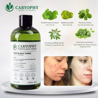 [Tặng cột tóc cho đơn 19K] Toner Nước Cân Bằng Da CARYOPHY Portulaca Toner 300ml Hàn Quốc Cho Da Dầu Mụn