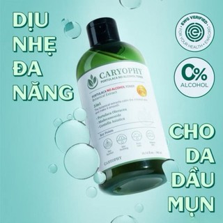 [Tặng cột tóc cho đơn 19K] Toner Nước Cân Bằng Da CARYOPHY Portulaca Toner 300ml Hàn Quốc Cho Da Dầu Mụn