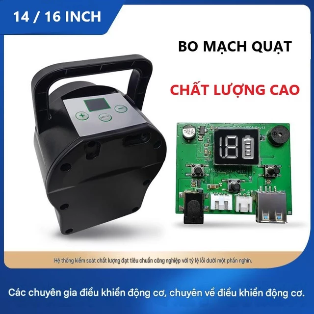 Bo Mạch Điều Khiển Quạt Năng Lượng Mặt Trời 14/16 inch - Vỉ Mạch Điều Khiển Quạt DC Không Chổi Than