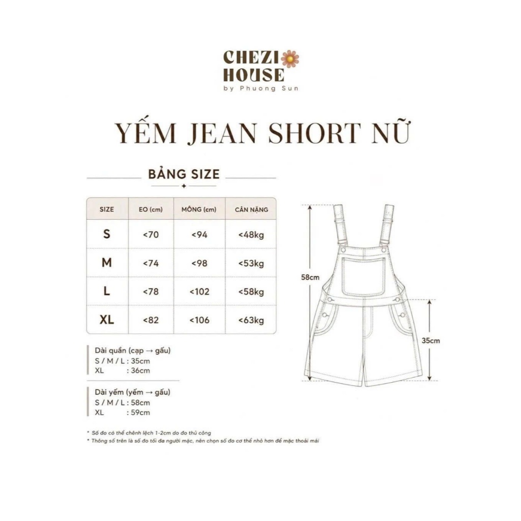Yếm Bò Nữ Dáng Ngắn  CHEZI HOUSE #8650 , Yếm Jean Chữ A Cạp Cao Rách Sành Điệu Màu Xanh Nhạt Wash.