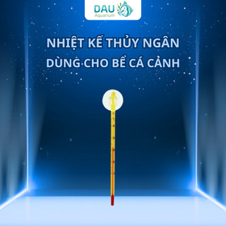 Nhiệt kế thủy ngân gắn thành bể - Đo nhiệt độ bể cá