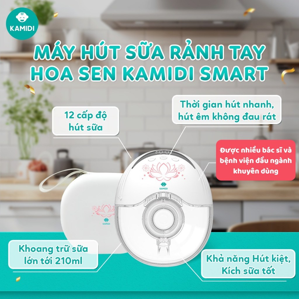 Máy Hút Sữa Không Dây Kamidi Smart - Máy Hút Sữa Rảnh Tay - Máy Hút Sữa Cho Mẹ