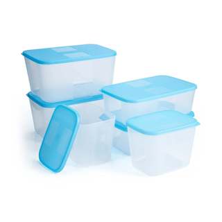 Bộ 6 hộp Tupperware trữ đông Gen I nhiều dung tích từ 650ml đến 2.6L