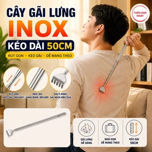 Combo 5 Cây gãi lưng Inox rút gọn kéo dài 50cm