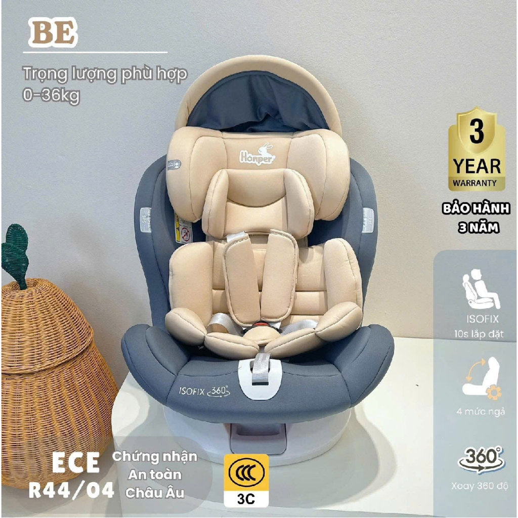 [Ly Nguyễn Store] Ghế ngồi ô tô Honper Comfy HP869