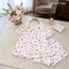 Bộ đồ ngủ nữ Pyjama set quần đùi họa tiết nơ gấu phong cách tiểu thư xinh xắn