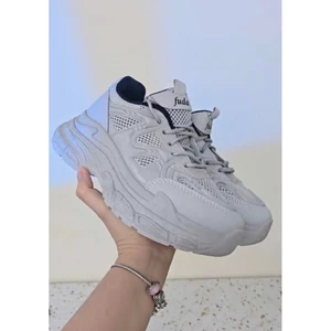 99K [Size 35-40] - Giày Nữ Nâng Đế 6cm. Màu Full Xám Hottrend 2026. Bền, Nhẹ, Êm chân, phù hợp thể thao, đi chơi, đi làm