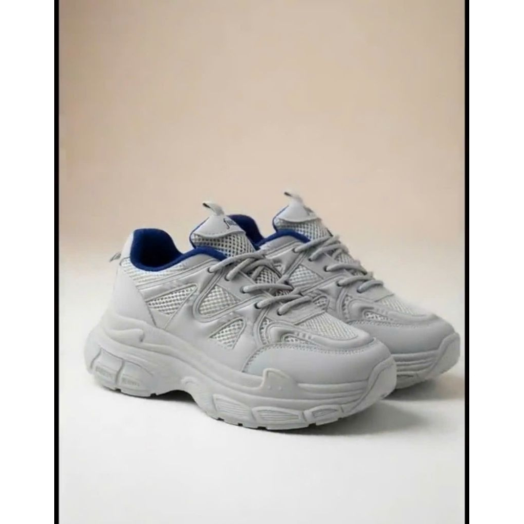 99K [Size 35-40] - Giày Nữ Nâng Đế 6cm. Màu Full Xám Hottrend 2026. Bền, Nhẹ, Êm chân, phù hợp thể thao, đi chơi, đi làm