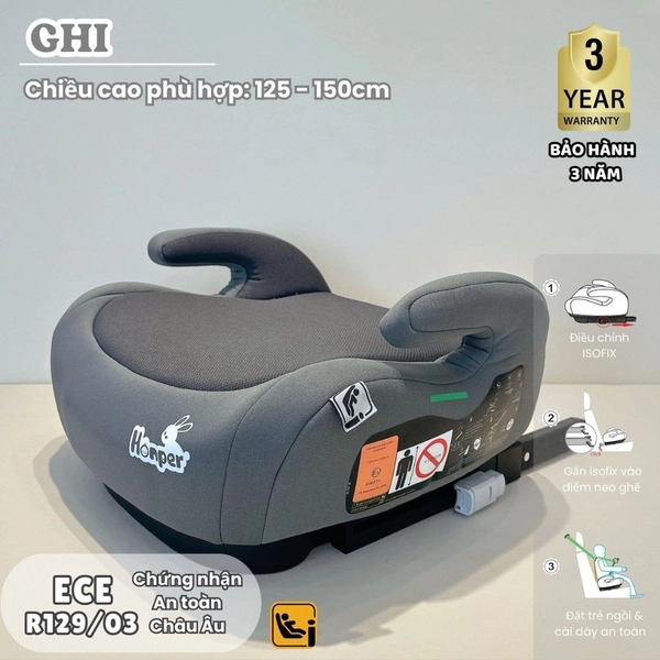 [Ly Nguyễn Store] Ghế nâng ô tô Honper Booster HP860