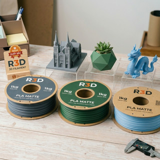 Nhựa in 3d PLA Matte R3D chất lượng cao- dễ in- bề mặt mờ cuộn 1kg