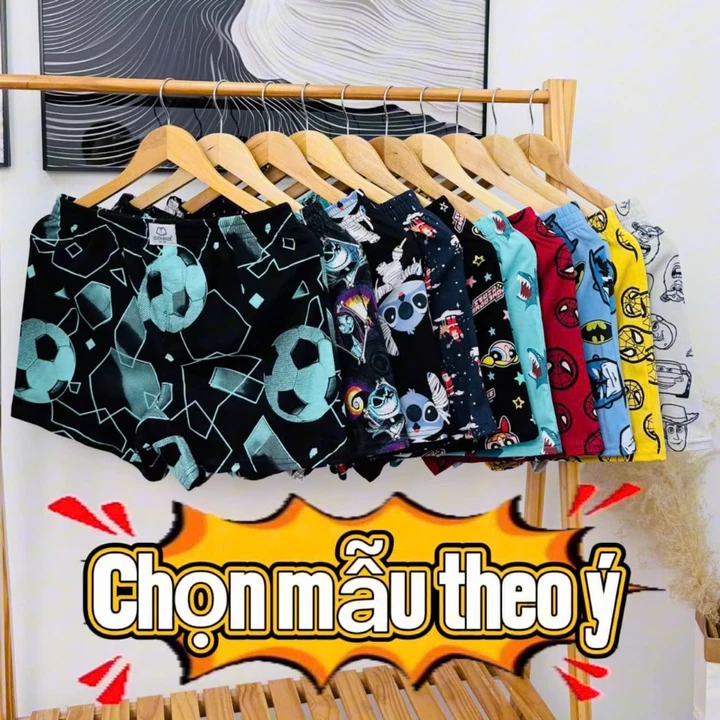 Quần đùi thun Seven boxer nam mặc ngủ cực mát