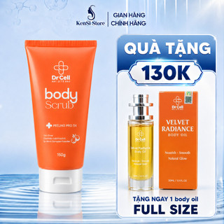 Tẩy Tế Bào Chết BODY SCRUB PELLING PRO 8%  Dr.Cell Sạch Mịn Sáng Da Mềm Mại 150g