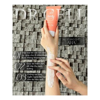 Tẩy Tế Bào Chết BODY SCRUB PELLING PRO 8%  Dr.Cell Sạch Mịn Sáng Da Mềm Mại 150g