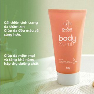 Tẩy Tế Bào Chết BODY SCRUB PELLING PRO 8%  Dr.Cell Sạch Mịn Sáng Da Mềm Mại 150g