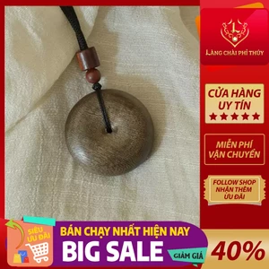 Dây chuyền/ Vòng cổ nam nữ trầm hương, Bình An Khấu dáng đầy đặn, phụ kiện thời trang nam và nữ