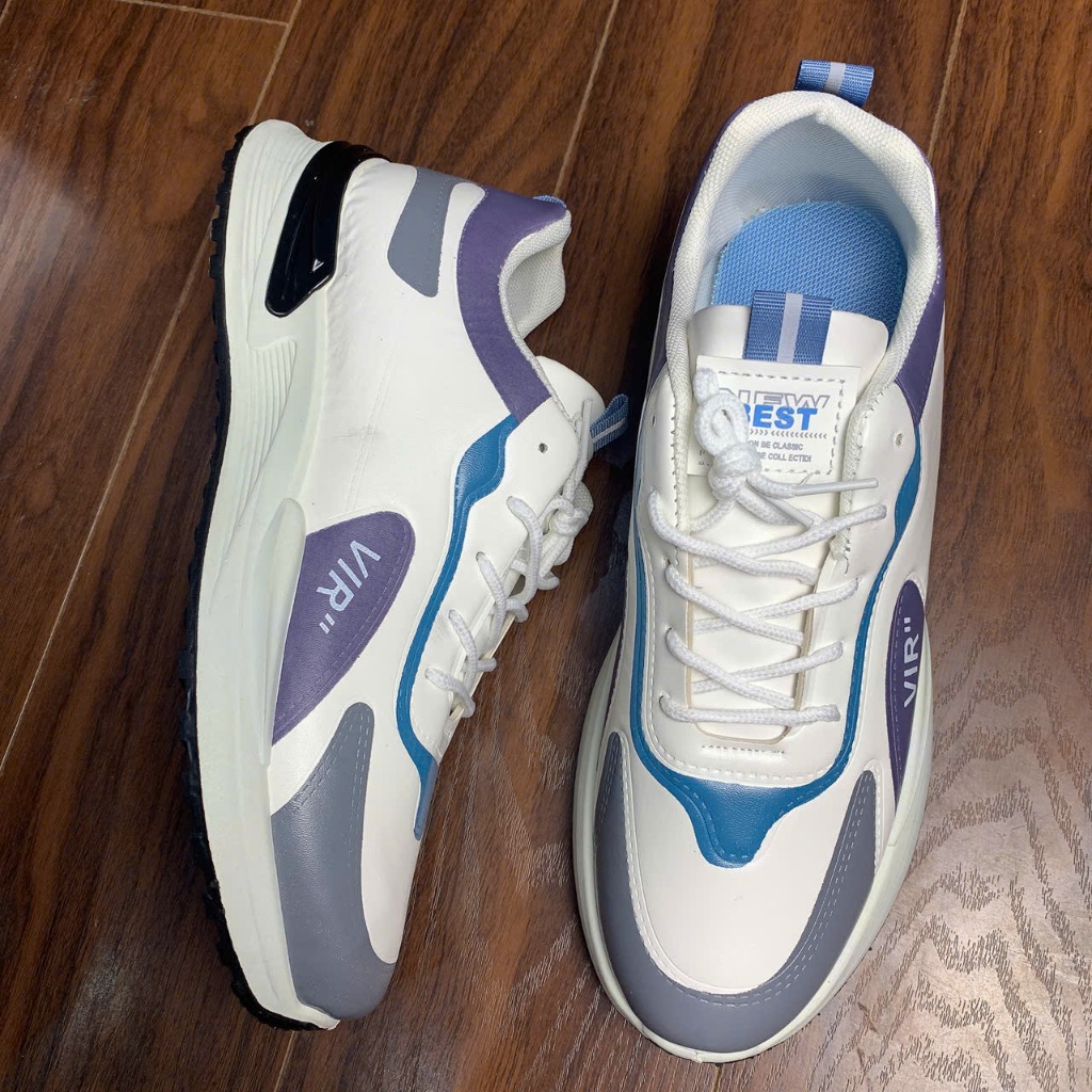 Giày Thể Thao Nam Đế Bằng, Sneaker Học Sinh Đi Chơi, Đi Học, Phong Cách Hàn Quốc