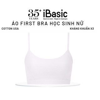 [MỚI - VC 15%] Áo lót first bra nữ học sinh cotton USA kháng khuẩn cài sau iBasic BRAT038