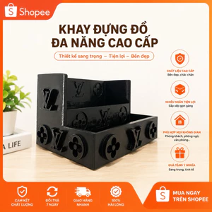 Khay Đựng Đồ Để Bàn Cao Cấp, Kệ Decor Bàn Học Bàn Làm Việc