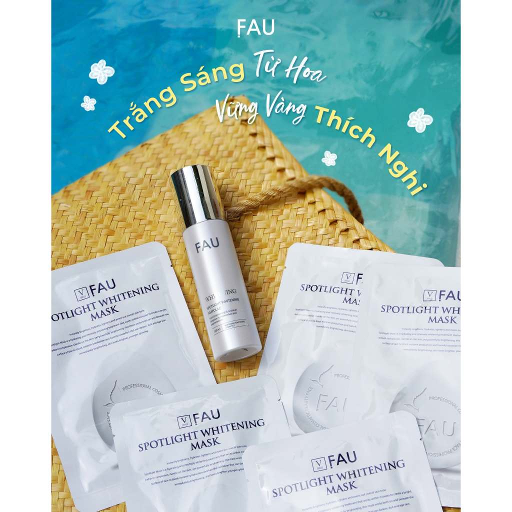 Tinh chất dưỡng da sáng mờ thâm, trắng mướt mịn FAU Spotlight Whitening Ampoule (100ml)
