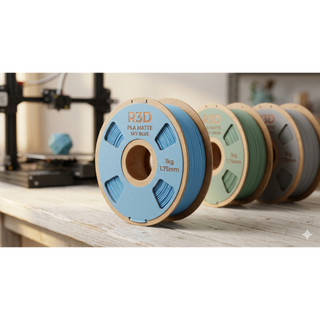 Nhựa in 3d PLA Matte R3D chất lượng cao- dễ in- bề mặt mờ cuộn 1kg