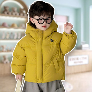 Áo Khoác Phao KOREA K3 Trẻ Em Lông Cừu Siêu Nhẹ Giữ Ấm Có Mũ Chống Gió Cho Bé Trai Bé Gái 6-40Kg