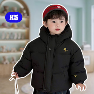 Áo Phao Trần Bông KOREA K5 Cho Bé Trai Bé Gái Lót Lông Cừu Giữ Ấm Mùa Đông Áo Khoác Trẻ Em 6-40Kg