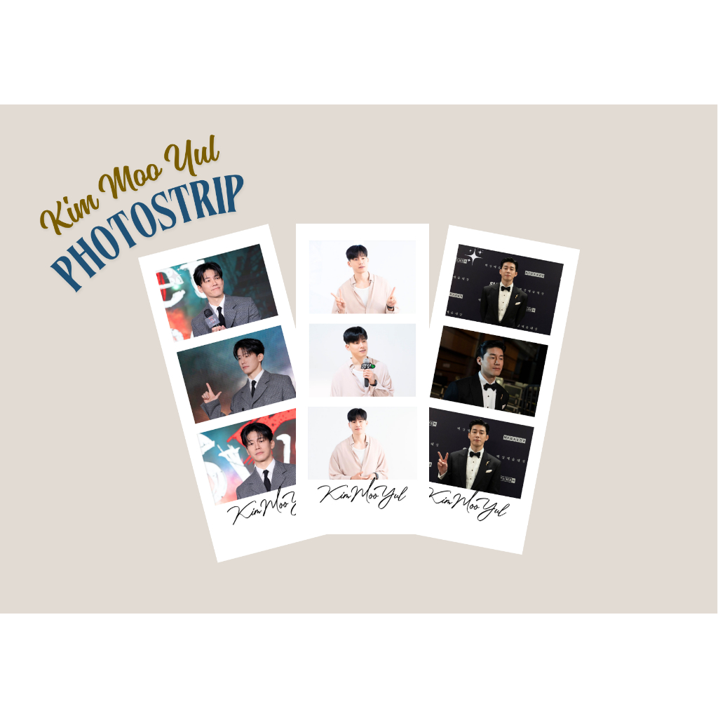 Combo 3 photostrip diễn viên Kim Moo Yul phim Teach You A Lesson - Bài Học Đáng Đời