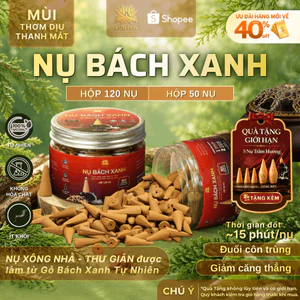 Nhang Nụ Bách Xanh 50/120 Nụ Tự Nhiên | Ít Khói | Thờ cúng - Xông nhà - Thư giãn | làm từ Gỗ Bách Xanh