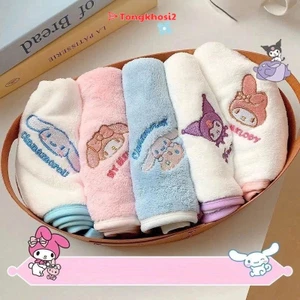 Set 5 khăn mặt kuromi cho bé kích thước 29x29cm siêu mềm mại thấm hút tốt