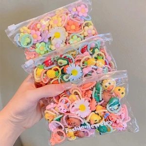 Set 45-50 dây chun xoắn.Dây buộc tóc hình ngộ nghĩnh cho bé gái, dây chun buộc tóc co giãn