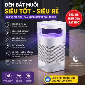 Đèn Bắt Muỗi Kiêm Đèn Ngủ Có Cổng Sạc USB Diệt Côn Trùng Thông Minh