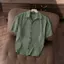 Áo sơ mi ngắn tay, kiểu sọc dọc, vải cotton chống nhăn, form regular VYN AMANLAB