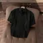 Áo sơ mi ngắn tay, kiểu sọc dọc, vải cotton chống nhăn, form regular VYN AMANLAB
