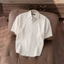 Áo sơ mi ngắn tay, kiểu sọc dọc, vải cotton chống nhăn, form regular VYN AMANLAB