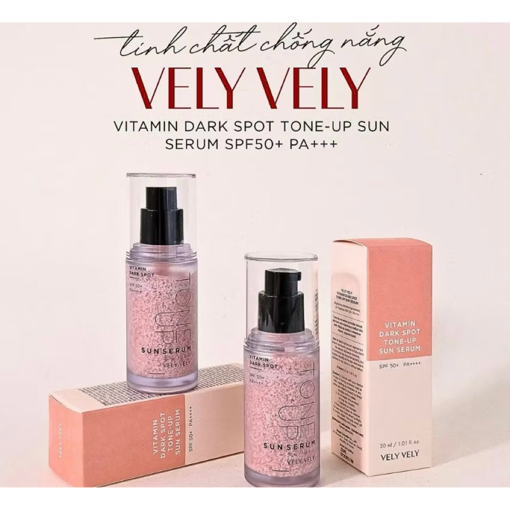 Serum kem Chống Nắng Vely Vely Vitamin Tone-Up Sun Maxclinic Hàn Quốc hạn 2029 Lọ 30mL, Chống Nắng Và Nâng Tone  IS456