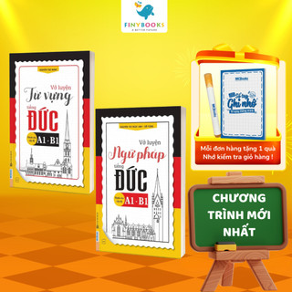Sách - Combo Vở luyện từ vựng và ngữ pháp tiếng Đức dành cho cấp độ A1-B1