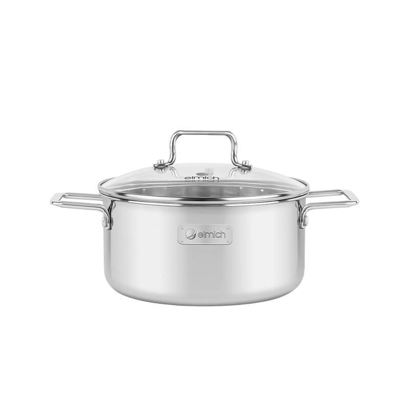 Nồi Inox 304 cao cấp 3 đáy liền khối Elmich Trimax XR EL-3841 size 20cm