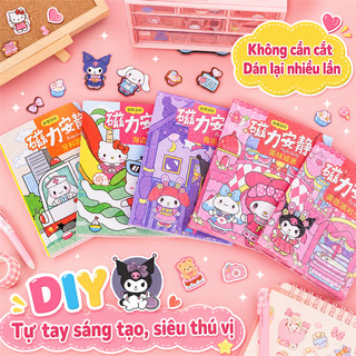Bộ sách yên tĩnh nam châm cho trẻ em, nhiều sticker sinh động, giúp bé chơi ngoan và phát triển trí tưởng tượng.