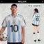 Áo Jersey Bóng Đá WC2026 RICXIE Số 10-ARG Nam Nữ - Thêu Nổi Cao Cấp, Thoáng Mát, Co Giãn Tốt, Form Boxy