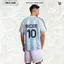 Áo Jersey Bóng Đá WC2026 RICXIE Số 10-ARG Nam Nữ - Thêu Nổi Cao Cấp, Thoáng Mát, Co Giãn Tốt, Form Boxy